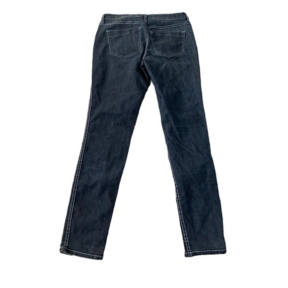 EXPRESS Two Chic Ways Reversible Denim LEGGING Mid Rise Jeans Womens Size 8R - Picture 3 of 9